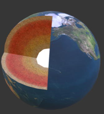 Desktop game-based earth learning view